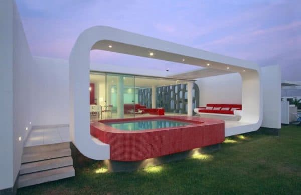 Una residencia que evoca elementos de Stanley Kubrick