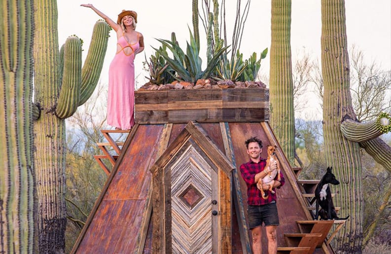 Cabaña del desierto de Sonora, Sara Underwood, Jacob Witzling, Tiny house