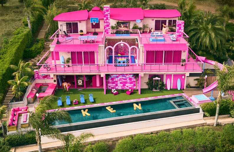 Casa de Barbie, Airbnb, Ken, Malibú