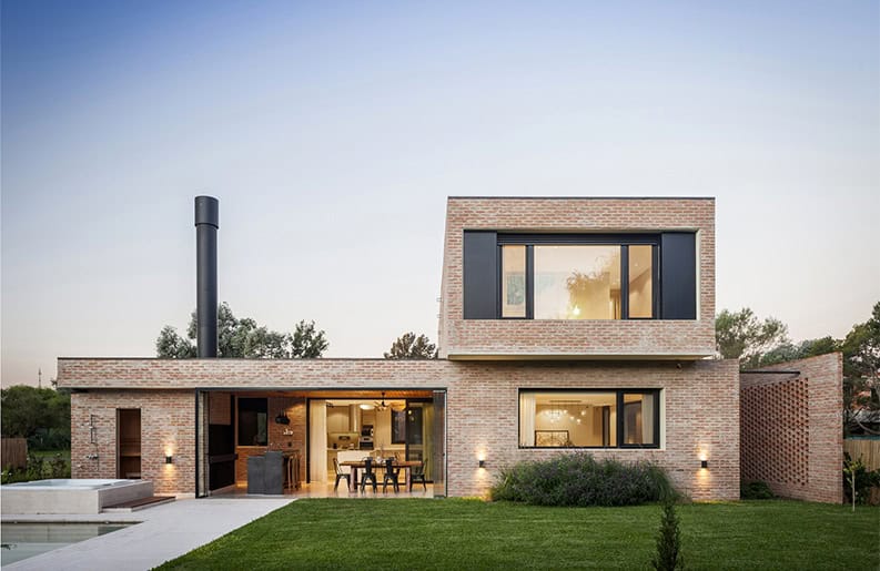 Casa Brick. Una propiedad que se ubica en una zona residencial