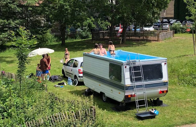 pileta móvil
