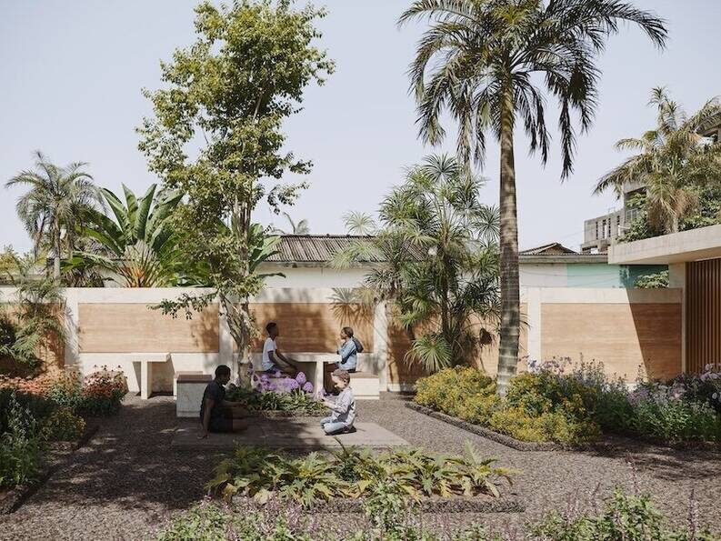 Jardín comunitario en Accra