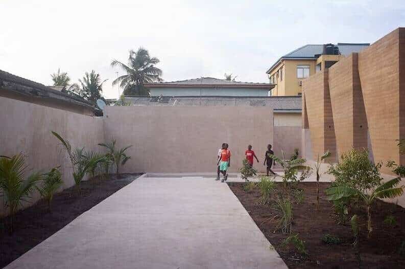 Jardín comunitario en Accra