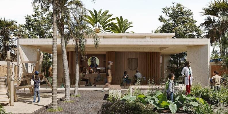 Jardín comunitario en Accra