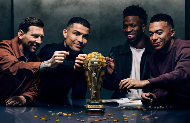 La publicidad de LEGO con Messi, Cristiano, Mbappé y Vinicius
