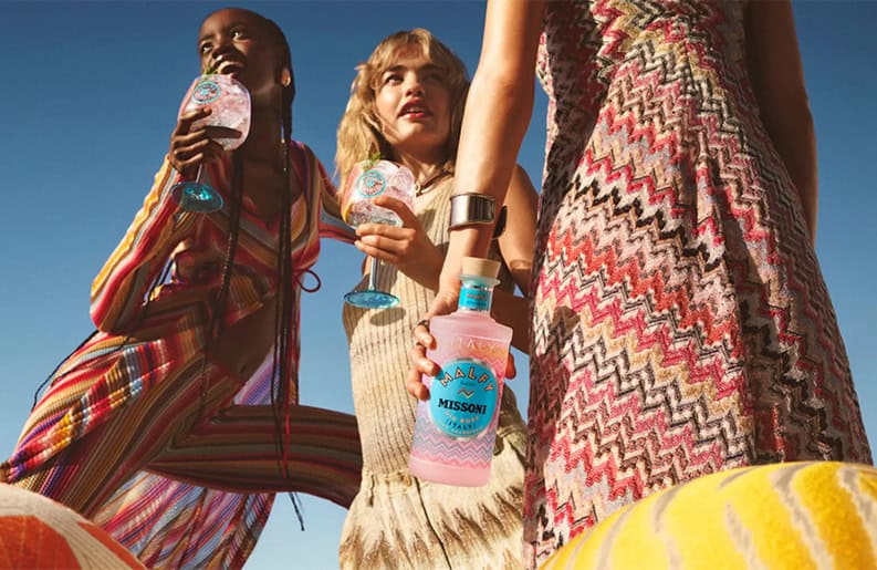 Malfy Gin Rosa. Una alianza que combina la excelencia en la moda con la destilación de gin de alta calidad