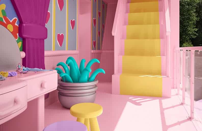 Nostalgia en grande. Airbnb presenta la casa de Polly Pocket a escala real