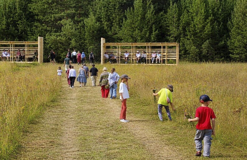 Pórticos de madera en Rusia
