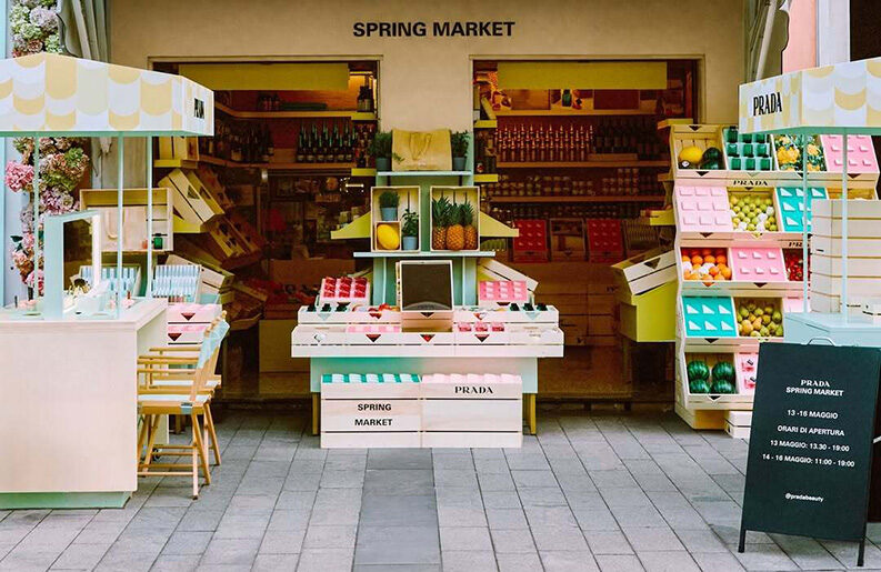 Prada Beauty Spring Market en Milán