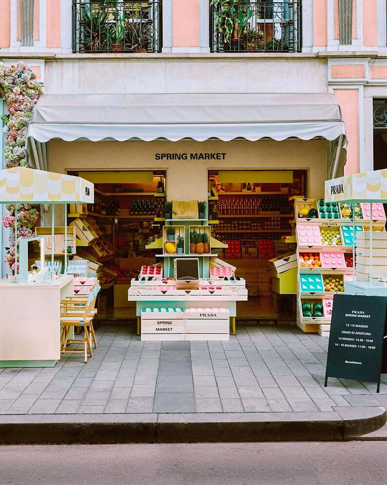 Prada Beauty Spring Market en Milán