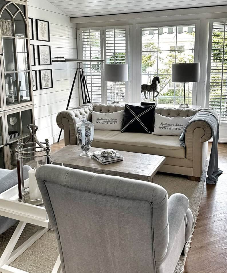 Una casa inspirada en los Hamptons. Recorremos el hogar de Rena Ruhle en Suiza