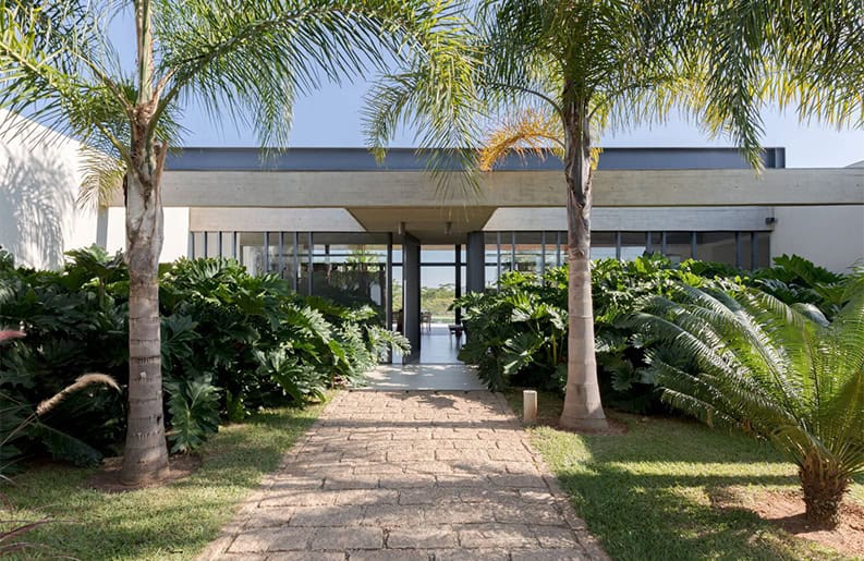 Residencia RH. Una propiedad que te recibe con enormes palmeras