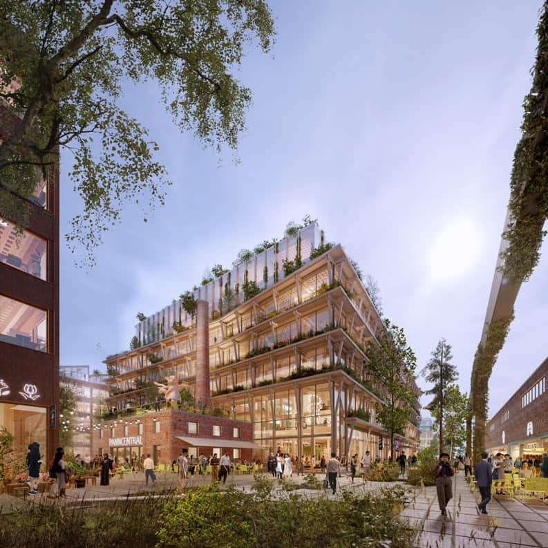 ciudad de madera más grande del mundo, Stockholm Wood City, Suecia