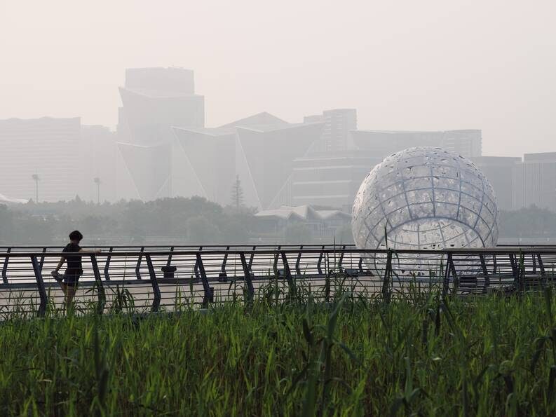 The Full Moon. Una luna de conejos iluminó la ribera de Shanghái