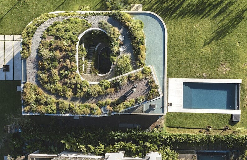 Un jardín en la terraza