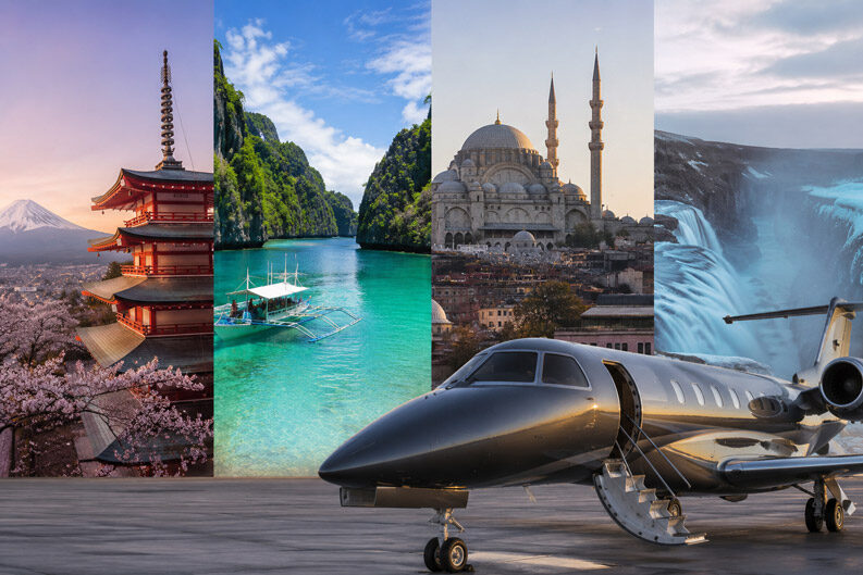 Viaje en jet privado: 4 destinos en 14 días