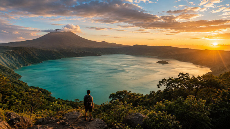 Volcanes y playas en El Salvador