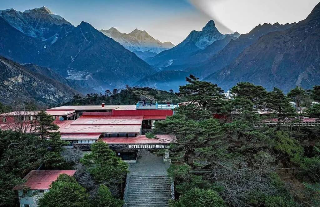 Everest View. El Hotel de la cima del mundo.