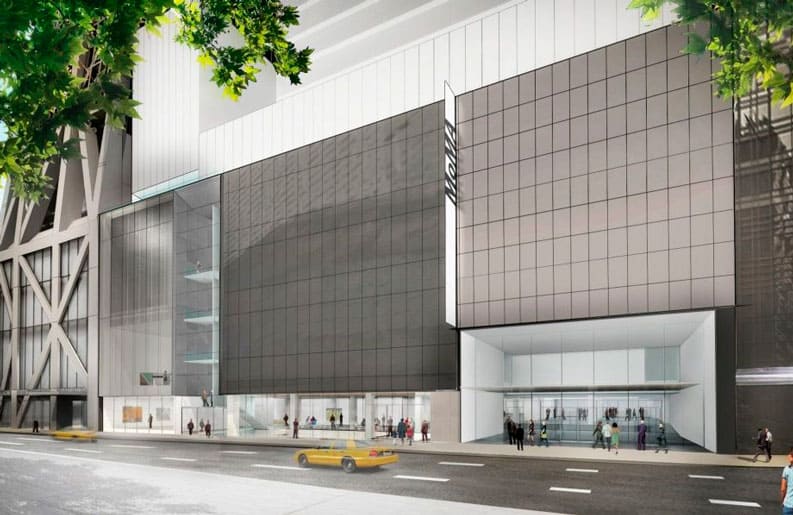 vista exterior del nuevo moma que reabrira sus puertas el  de septiembre