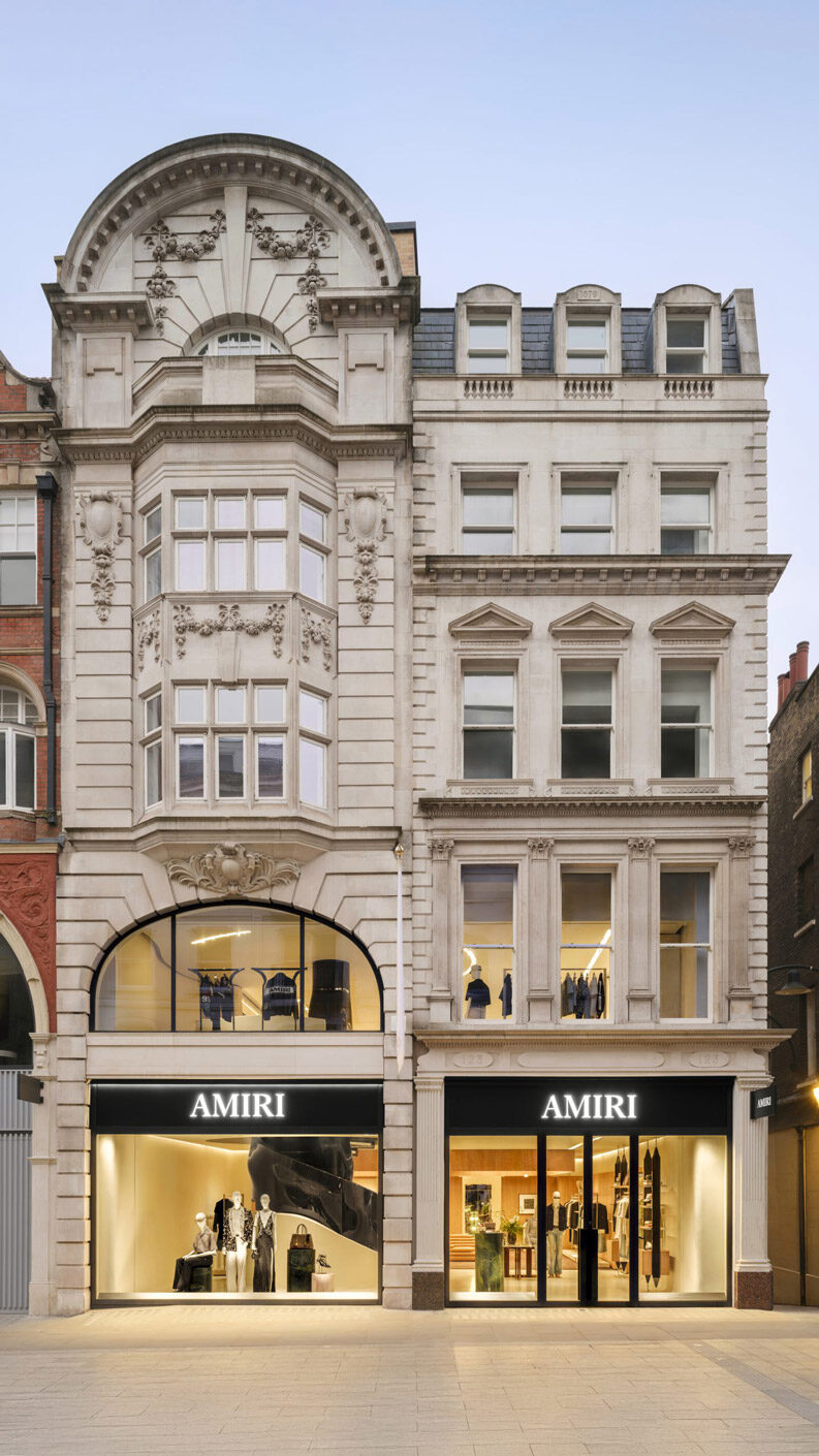AMIRI flagship Londres: Hollywood en New Bond Street