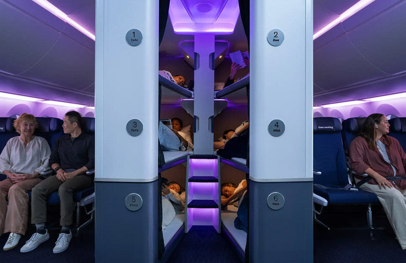 Camas en economy: Air New Zealand lanza Skynest