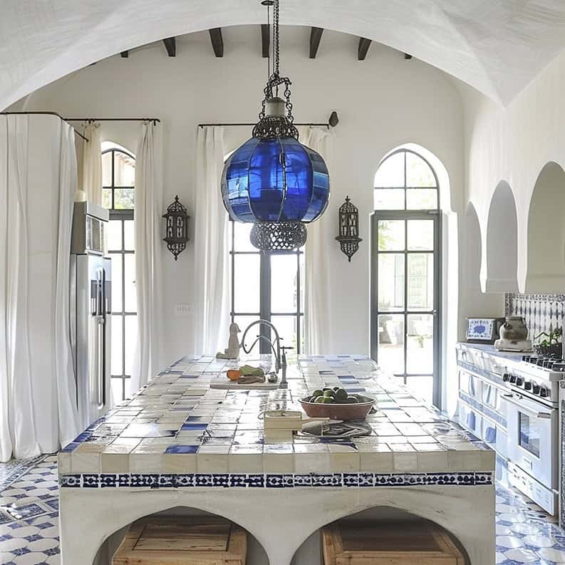 Casa Azul. Un oasis campestre con toques moriscos y mexicanos