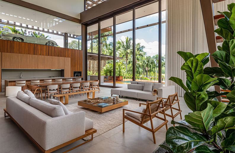 Casa de la Represa. Una propiedad que convive con un clima tropical