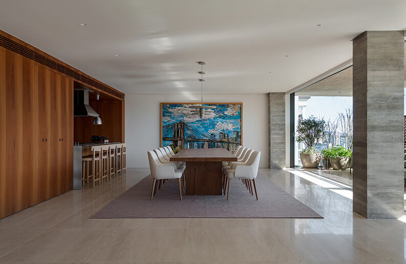 Departamento Varanda by 0E1 Arquitetos 