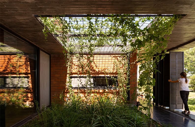 La casa de los 7 patios. Una vivienda que cuenta con un amplio terreno natural