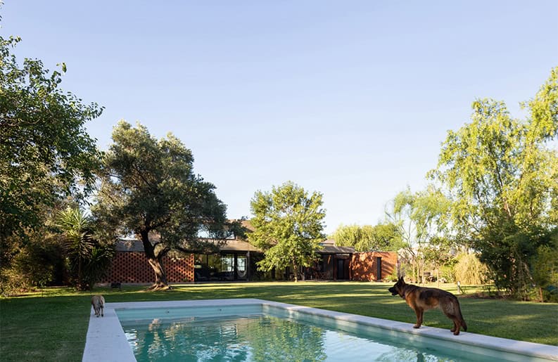 La casa de los 7 patios. Una vivienda que cuenta con un amplio terreno natural
