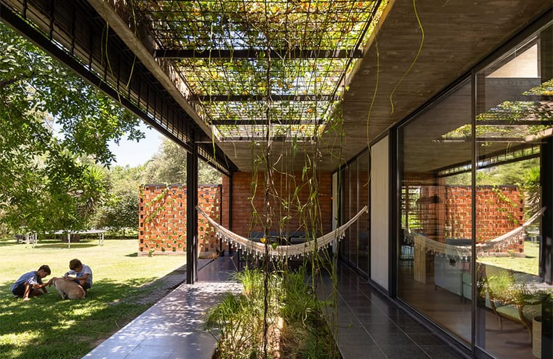 La casa de los 7 patios. Una vivienda que cuenta con un amplio terreno natural
