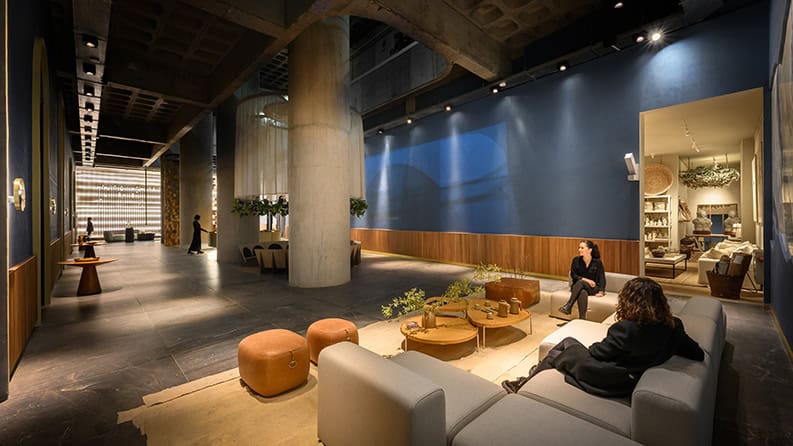 Lobby de Hotel Azur. Un proyecto que invita a vivir una experiencia nueva