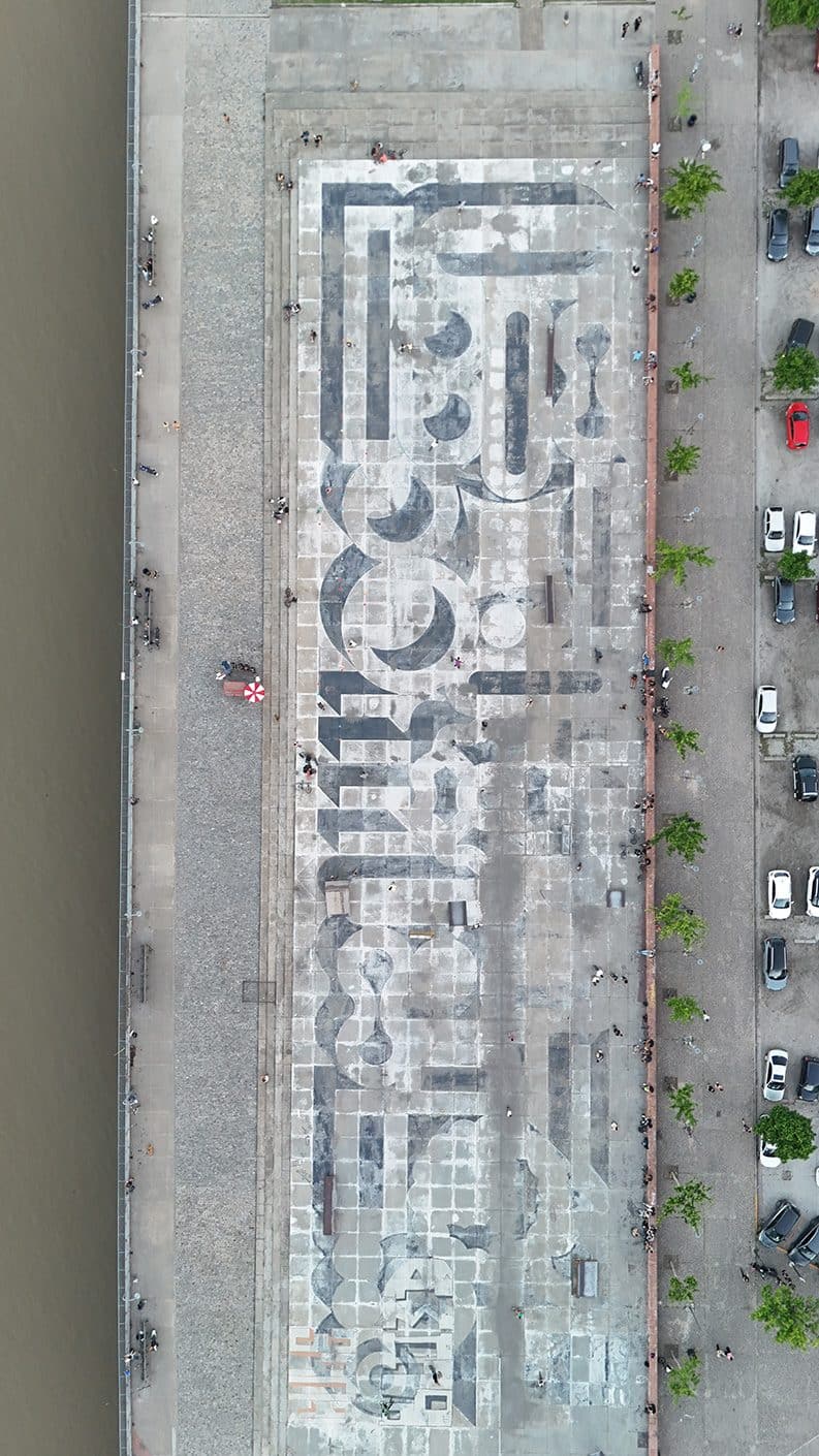 El mural más grande de la Bandera Argentina en Rosario