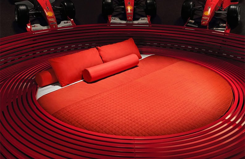 Experiencia única. Ahora es posible dormir en el Museo Ferrari
