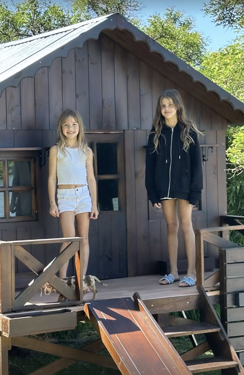 Refugio Mágico. Así es la casita de madera de Isabella y Francesca Icardi