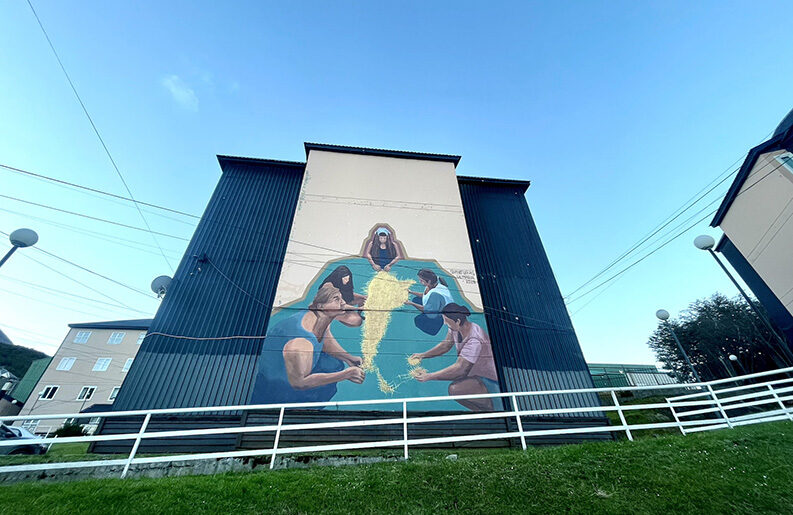 Ushuaia, declarada ciudad de murales, suma nuevas obras a las más de 350 que transforman el lugar