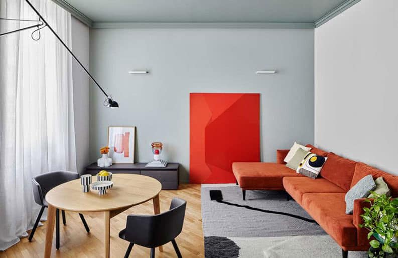 Un departamento milanés vibrante