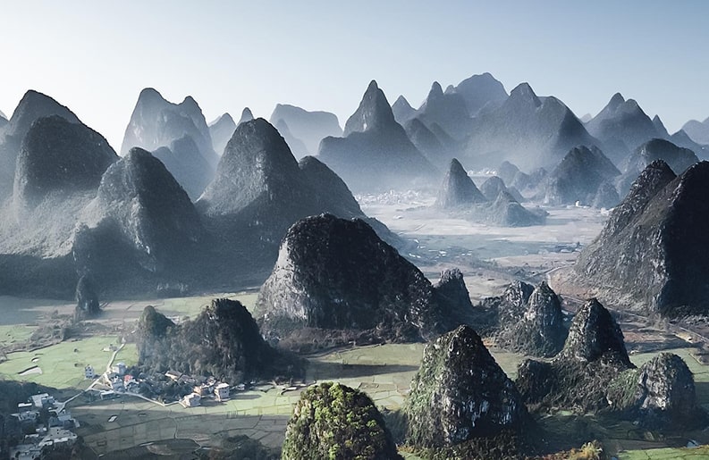 Guilin. La fusión de los paisajes naturales y la mano del hombre.