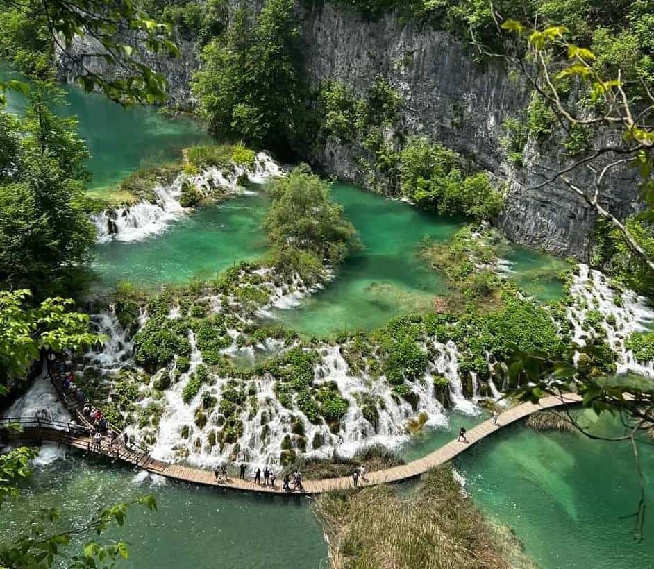 Plitvice. Los lagos encadenados en Croacia.