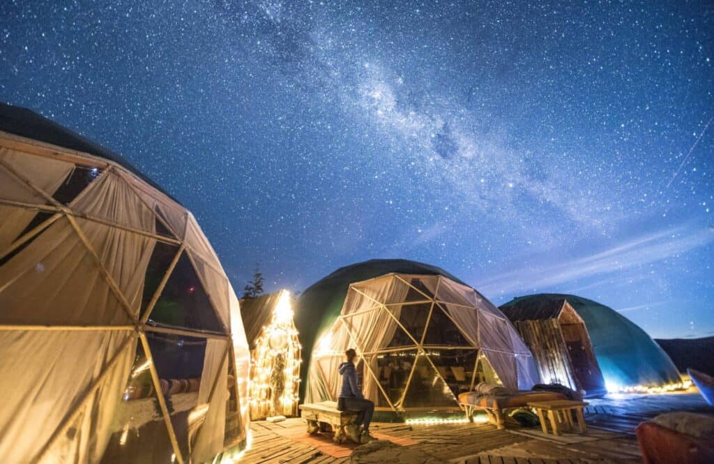 Glamping de lujo. Acampando en la Patagonia.