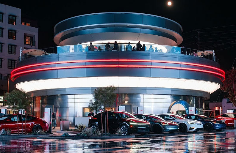 El primer restaurante de Tesla