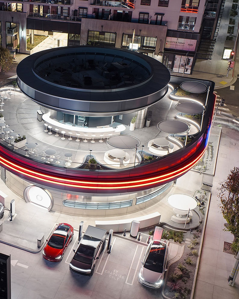 El primer restaurante de Tesla