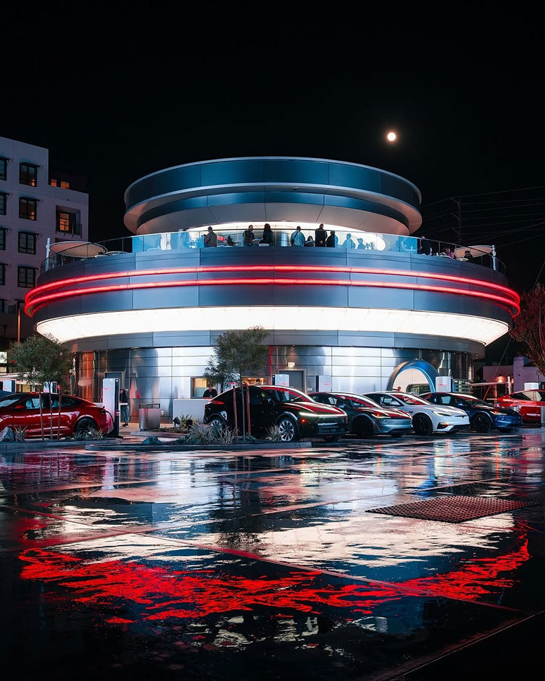 El primer restaurante de Tesla